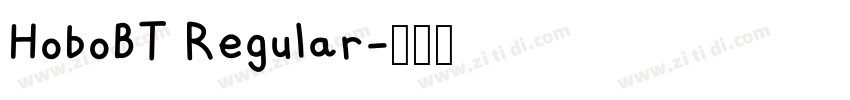 HoboBT Regular字体转换